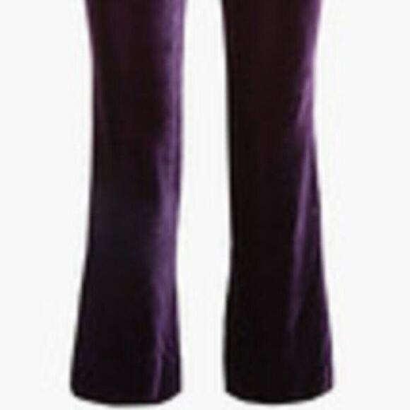 Raquel Diniz silk velvet flared pants Purple size 12 - Picture 11 of 11